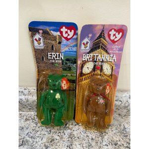 TY Beanie Babies Erin and Britannia The Bear Mcdonalds Bears Bundle New …